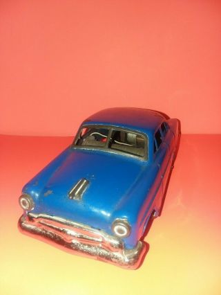 Vintage Japan Tin Nikko Battery Operated Car Ford Chevy