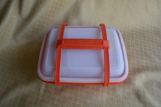 Vintage Tupperware Paprika 10 Piece Pak - n - Carry Lunch Box Set 1254 3