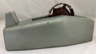 Vintage Metal Scotch Tape Dispenser Heavy Duty Industrial Model C - 23 Blue - Grey