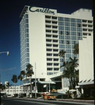6 35mm Slides Carillon Hotel Miami Beach Vintage Vacation Resort Florida