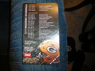2019 Green Bay Packers - Lambeau Field - Giveaway - Schedule Magnet