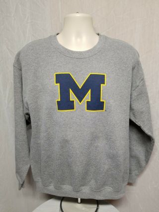Michigan University Adult Large Gray Sweatshirt