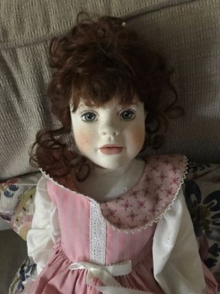 Sweet Antique 22 Inch Linda Mason Bisque Head Doll