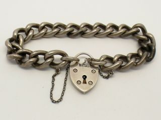 Vintage Sterling Silver Charm Bracelet - No Charms - 7 "