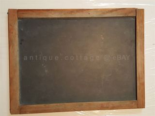 Antique Slate Chalkboard W/wood Frame School Primitive 12.  5 " X16.  5 " Aafa Folk Art