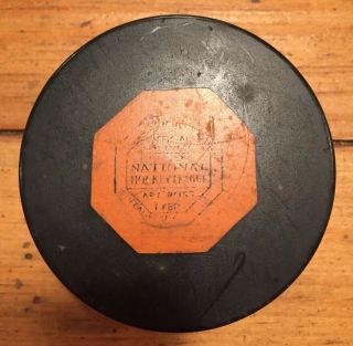 Vintage Ccm Art Ross Tyer Nhl Hockey Puck