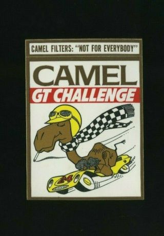1970s Camel Gt Challenge Race Sticker / Decal - Vintage Nascar,  Nhra,  Indy