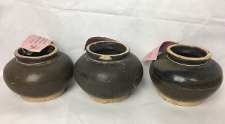 Antique Chinese Sung Dynasty Part Glazed Pottery Vessels Bowls Shipwreck 3