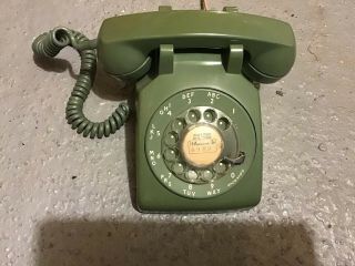 Vintage 1956 Green Western Electric Bell Systems Rotary Desk Phone