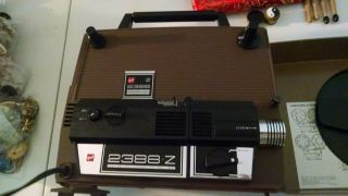 Vintage Gaf Dual 8 Movie Projector Model 2383 With Carrying Case
