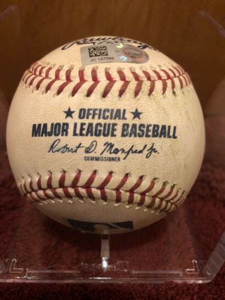 Albert Pujols Game Mlb Authenticated Scored Run Baseball Angels