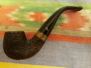 Perterson Estate Pipe Dublin Castle Bent With Sterling Silver Band
