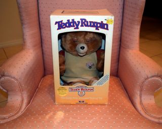Vintage 1985 Teddy Ruxpin Storytelling Talking Plush Bear - Ec