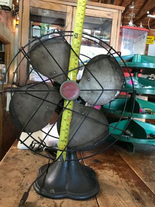 Antique Vintage Emerson Jr.  Electric Fan Oscillating Fan 12” 57