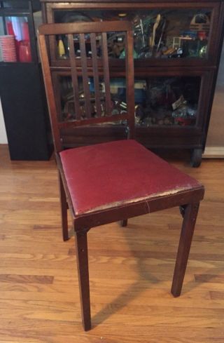 Vintage Leg - O - Matic Folding Chair Rv Travel Camper Tiny House