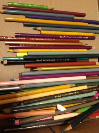 Vtg Berol Prismacolor Thick Lead Art Pencils 72,  PC972 90 ' s Color Range 3