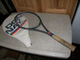 Rare Vintage Donnay Pro Ceramic 1 Tennis Racquet W/ Head Cover