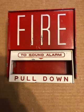 Vintage Fire Lite Bg - 6 Fire Alarm Pull Station