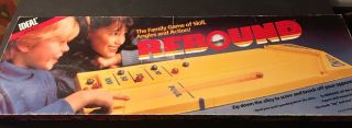 Vintage Rebound Shuffle Board Game By Ideal 1986 R14529