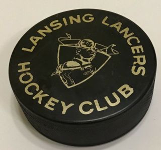 Lansing Lancers Hockey Club Puck