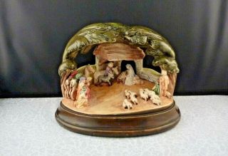 Vintage 1954 Nativity Scene Sebastian Miniatures Authentic Handpainted Hudson Ma