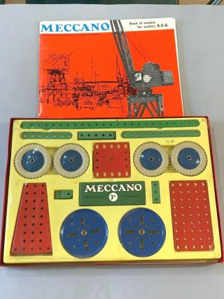 Vintage Meccano Accessory Outfit No 3a -,  Book Of Models For 4 - 5 - 6
