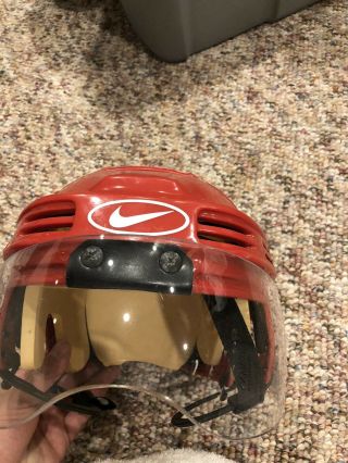 Carolina Hurricanes Radim Vrbata Game Worn Home Helmet Nike Autographed