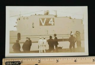 Vintage U.  S Navy Battleship Photo Picture V4 3