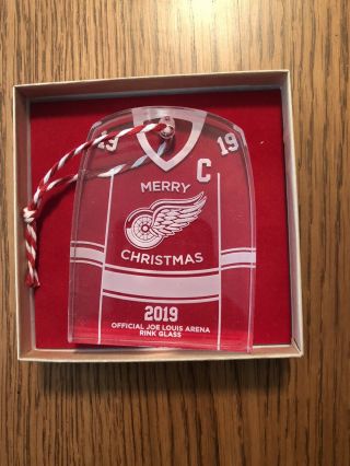 Detroit Red Wings Christmas Ornament 2019 Joe Louis Glass Hockeytown Missing