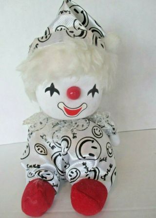 Vintage Musical Wind - Up Clown Doll Head Moves 8 Inch Twinkle Twinkle Little Star