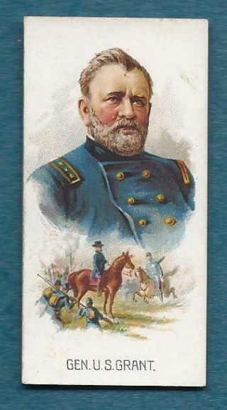 Kinney Bros.  Cigarettes Tobacco Card Leaders Civil War General Ulysses S.  Grant