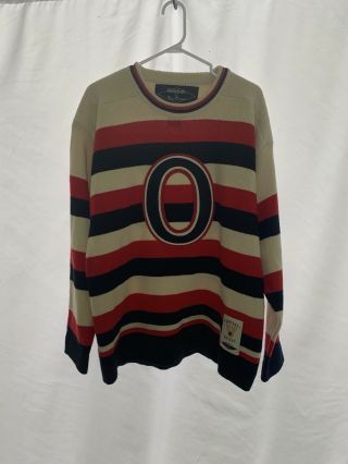 Ottawa Senators Ccm Heritage Sweater Size Small Jersey Nhl Retro Vintage