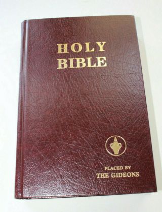 Holy Bible Placed By The Gideons 1985 Vintage Hardcover King James Version