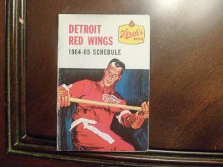 Detroit Red Wings Vintage 1964/65 Stroh 