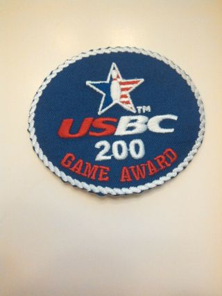 Vintage Usbc Bowling League 200 Game Award Patch