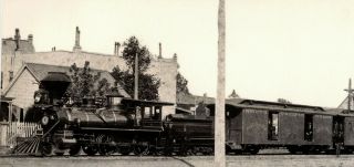photograph 1884 South Pacific Coast Railroad narrow gauge train Santa Cruz,  Cal. 2