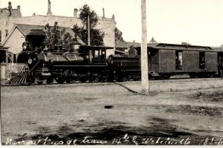 photograph 1884 South Pacific Coast Railroad narrow gauge train Santa Cruz,  Cal. 3
