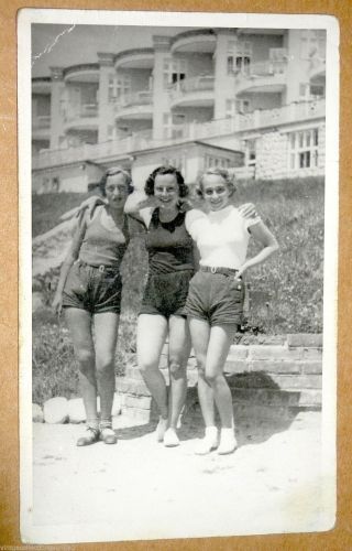 Vintage Postcard Teenage Girls Real Photo Postcard Rppc