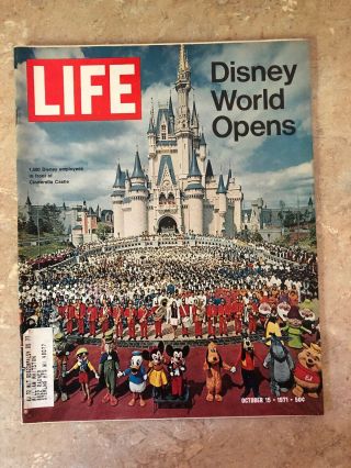 5 Vintage Issues of 1971 Life Magazines - Disney World Opens,  David Cassidy 2