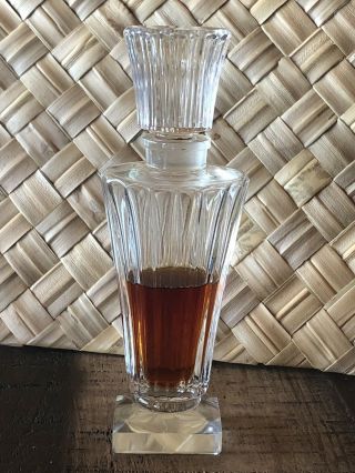 Antique/Vintage Art Deco Cut Crystal Glass Perfume Bottle 3