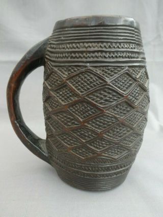 Kuba Prestige Palm Wine Cup - Early 20th Century - Good Colour And Carving