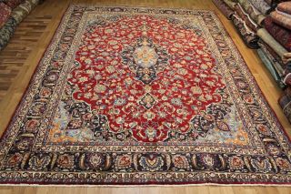 Old Hand Made Traditional Persian Rugs Oriental Wool Red Large Carpet 395x300 Cm