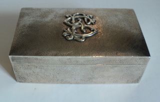 Lovely 19th C.  Chinese Export " Luen,  Wo " Solid Silver Cigar Box
