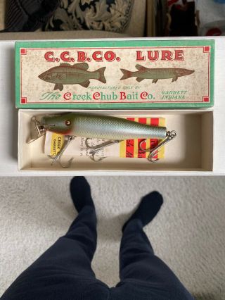 Vintage Wood Creek Chub Bait Co.  Pikie Minnow 3403 With Box