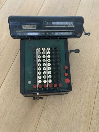Rare Antique High Speed Mechanical Adding Machine Monroe Calculator Vintage