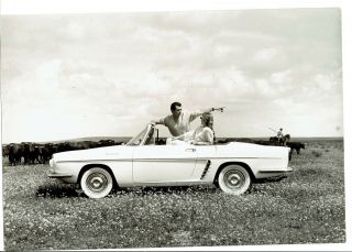Rare Vintage Renault Floride Caravelle Press Photo France 1960 