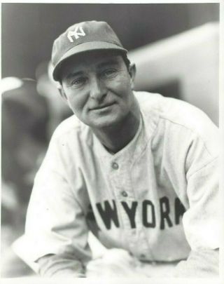 Paul Waner George Brace 8x10 B&w Photo York Yankees Hofer