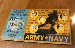 Army Navy Ticket Stub 12/7/85 Philadelphia Veterans Stadium