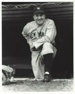 Joe Mccarthy George Brace 8x10 B&w Photo York Yankees Hofer