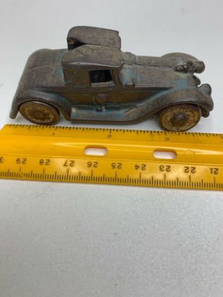 Vintage Antique Toy Metal Die Cast Toy Car Metal Wheels